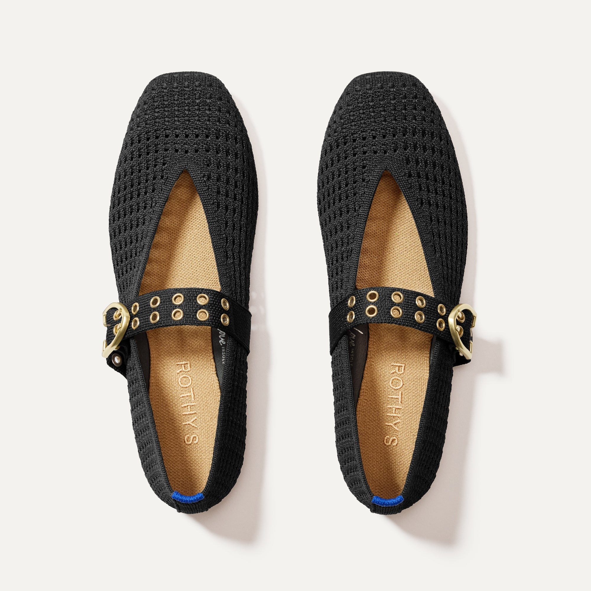 Rothy's The Max Buckle ballerine nere con fibbia