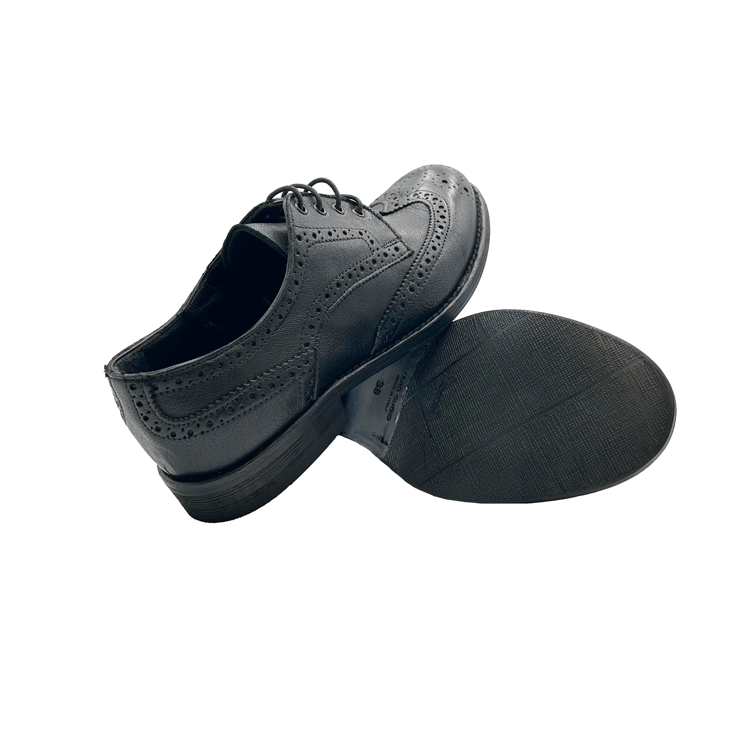 Sandro Barbera Stone Wax 18225 derby donna nero