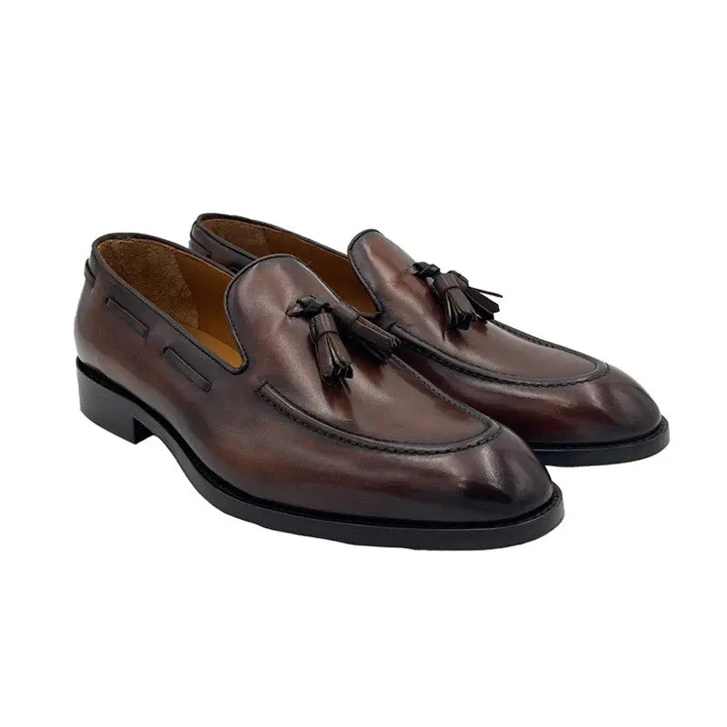 Sandro Barbera 45213 Tassel Loafer Pelle Old Brown EU 42