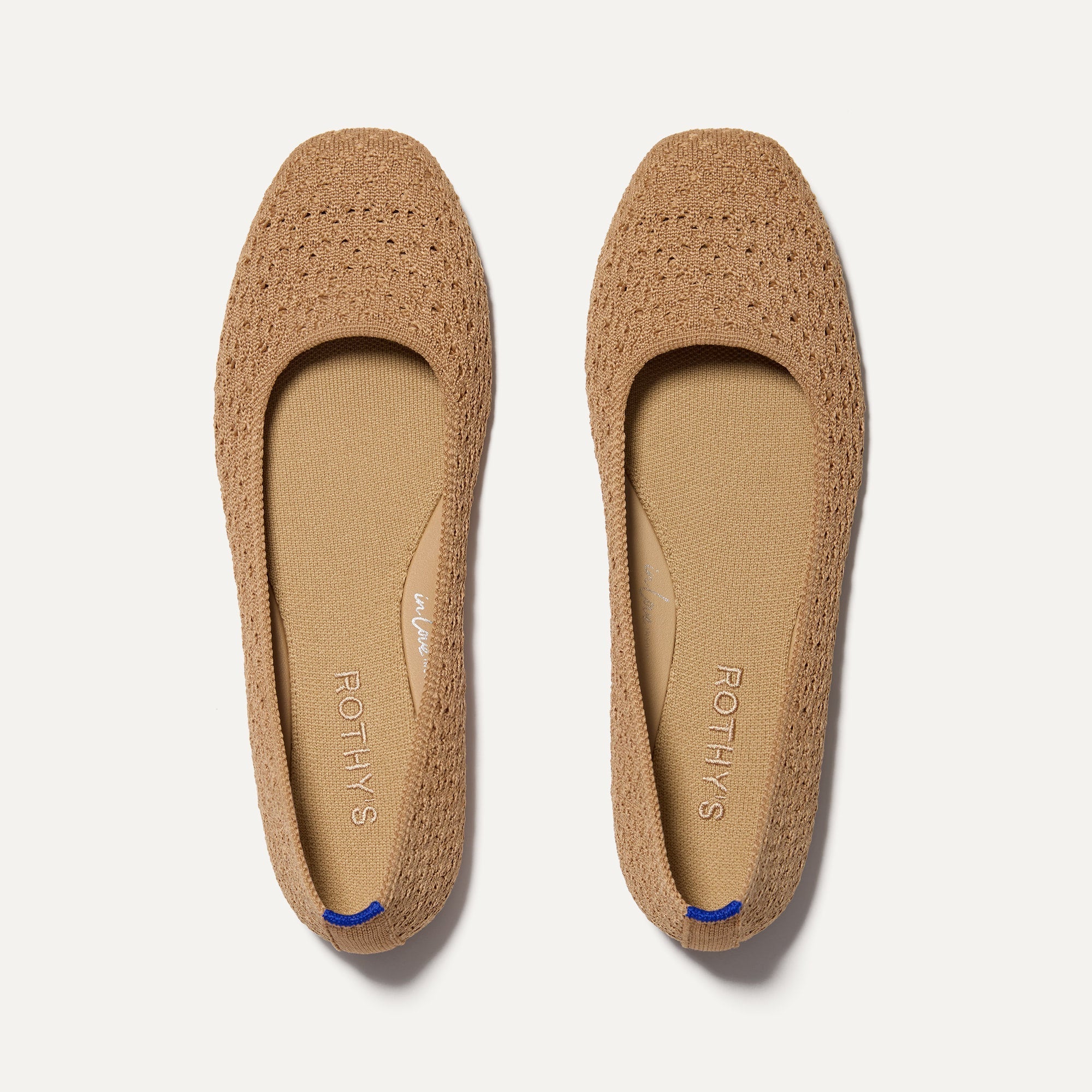 Rothy's Flats The Max Square ballerine Conch punta quadrata