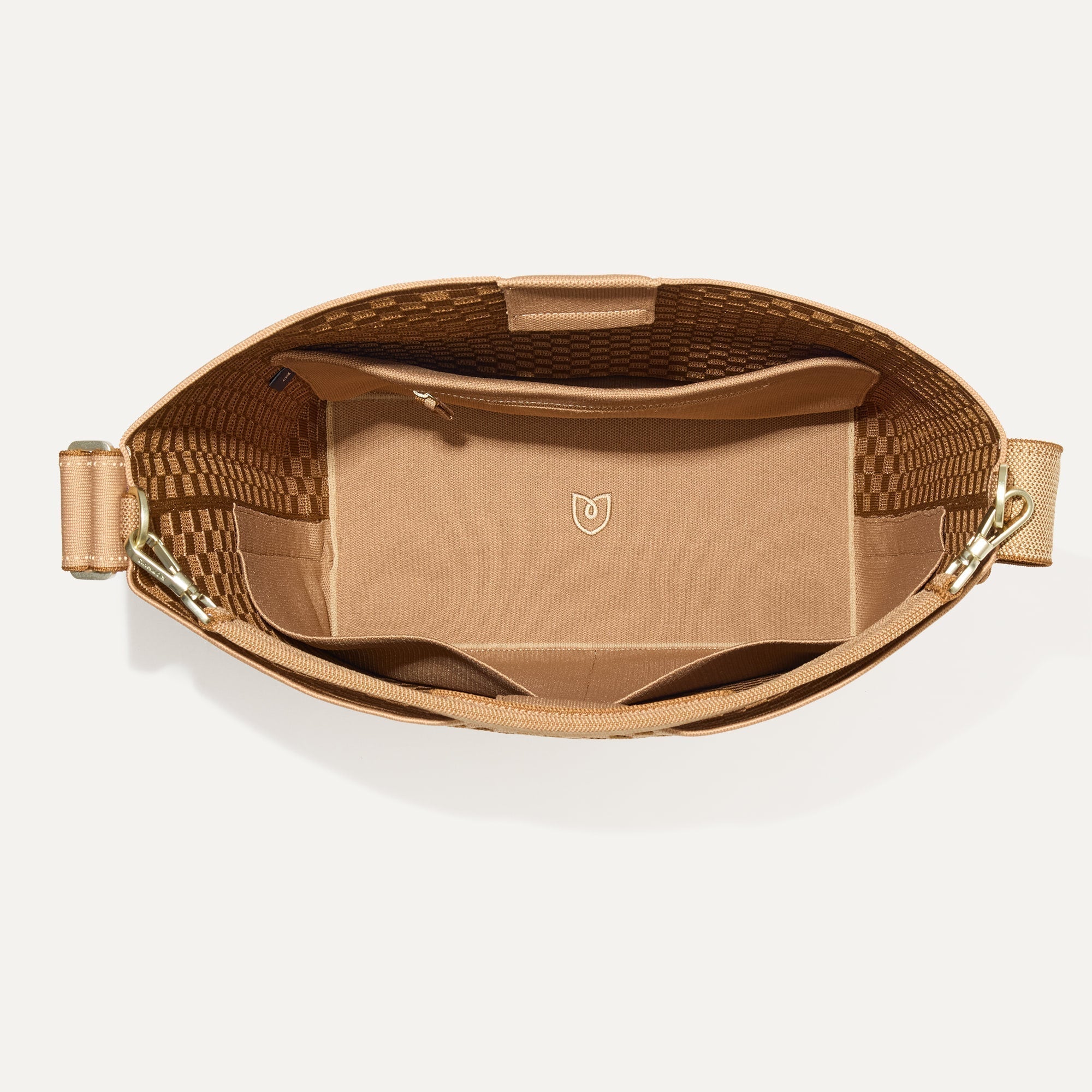 Rothy's The Bucket Bag borsa secchiello nocciola intreccio