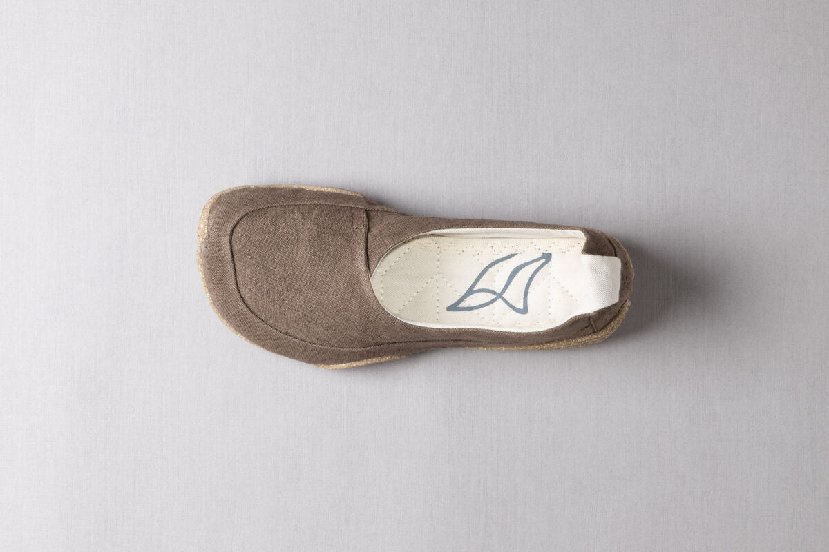 Wildling Cahor taupe scarpa slip-on bimbo canapa