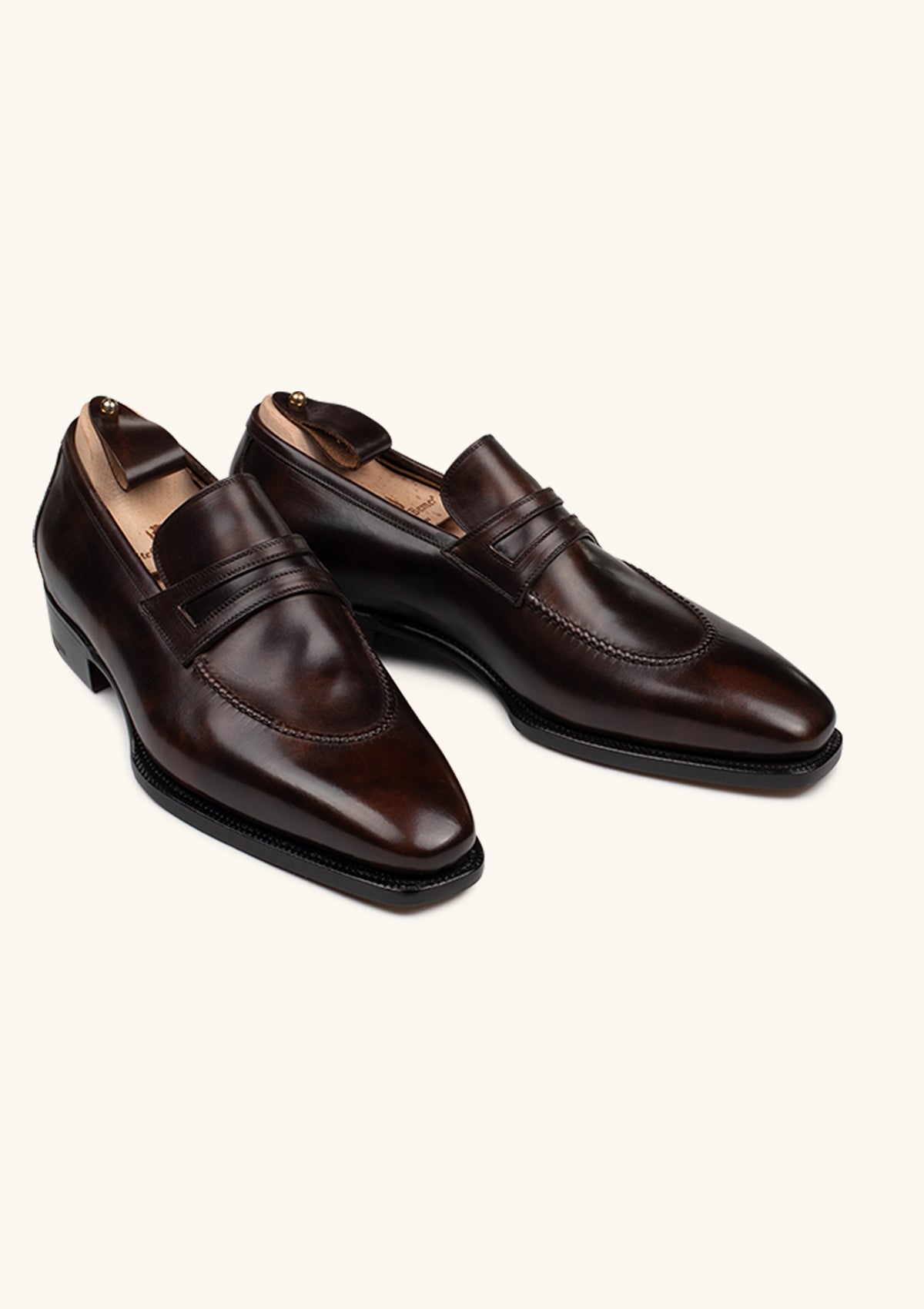 Stefano Bemer Loafers C1250 mocassini penny marrone scuro