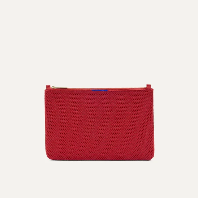 Rothy's Convertible Clutch pochette Scarlet rossa maglia