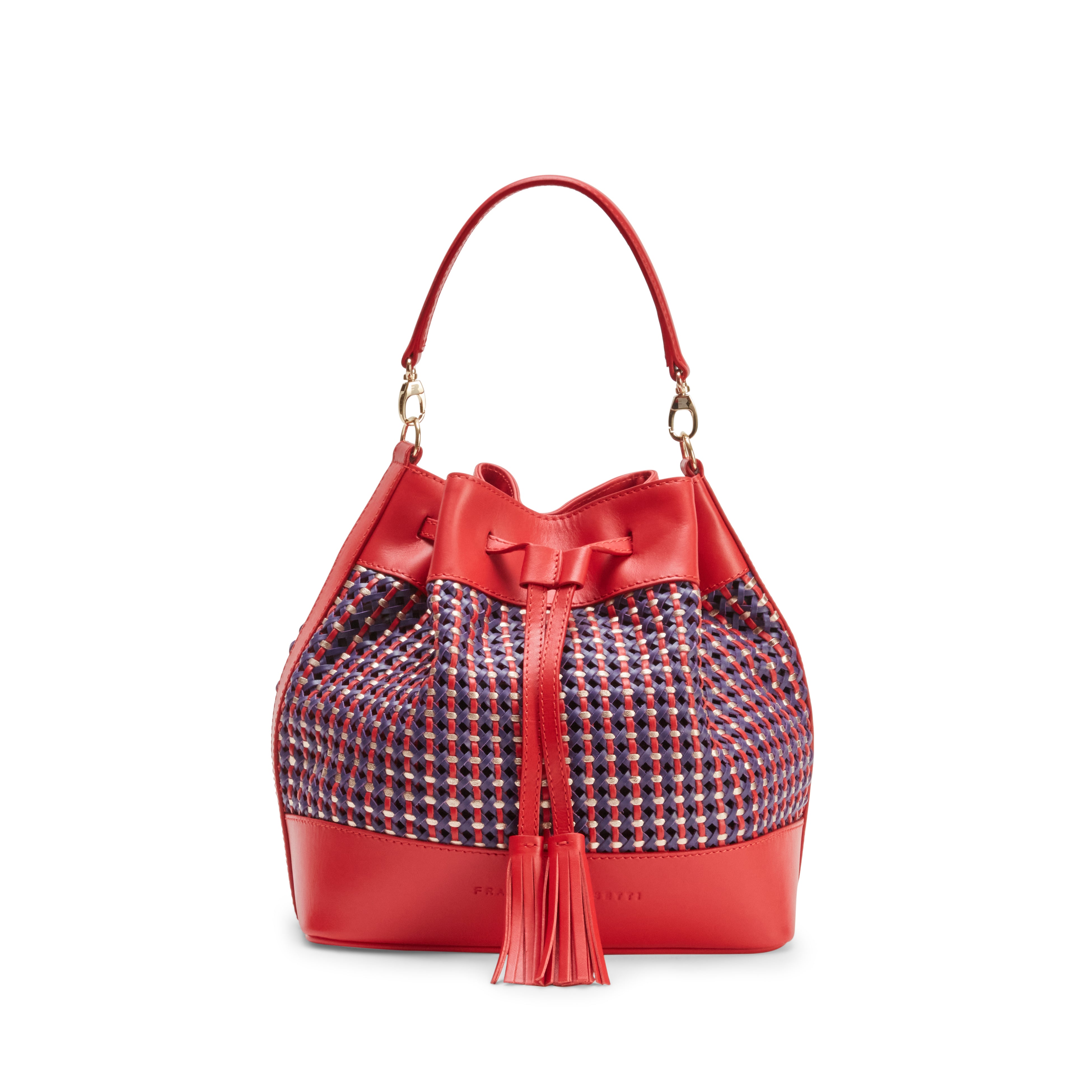 F.lli Rossetti Bucket 84754 borsa donna rosso intreccio
