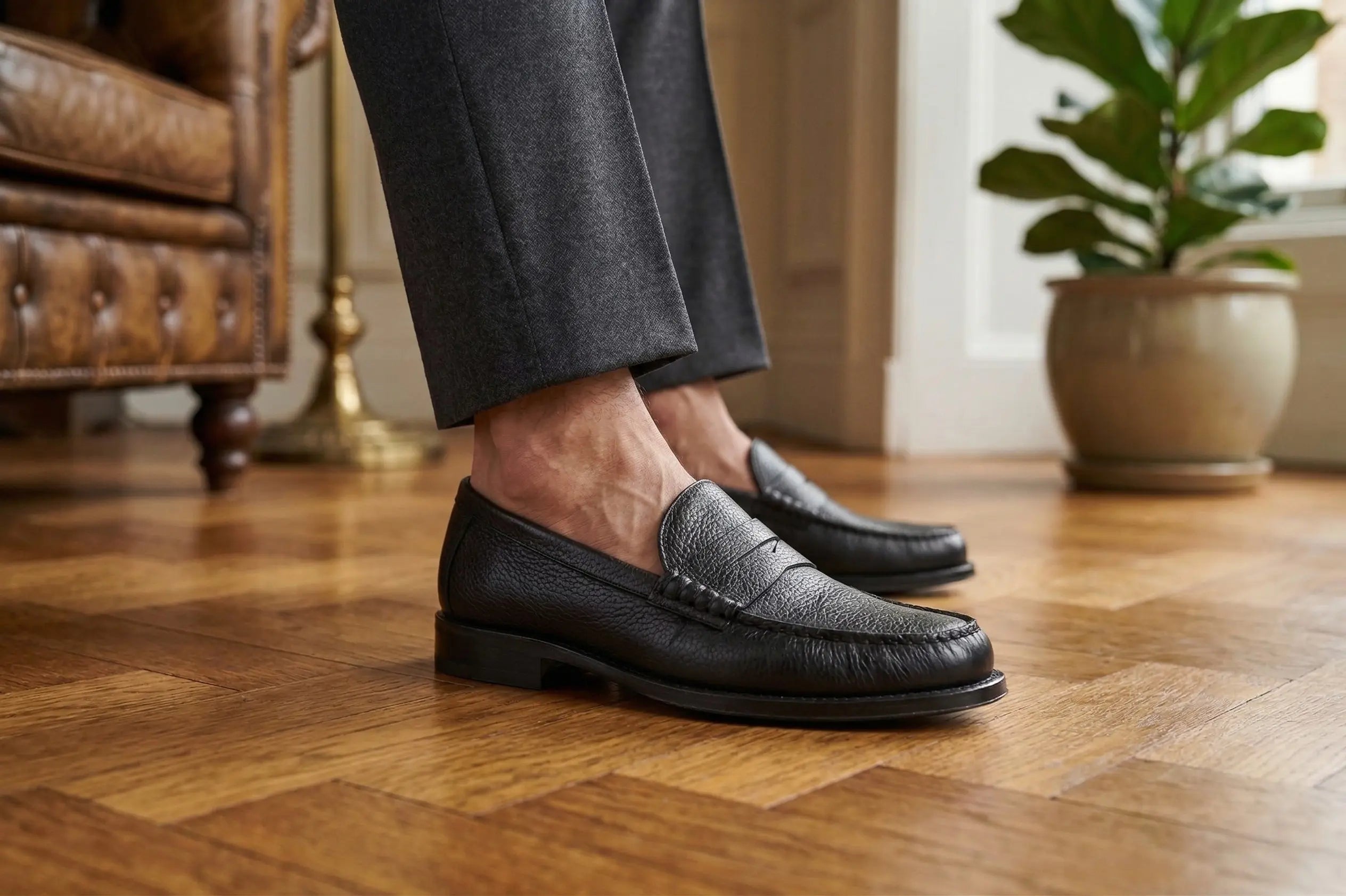 Sandro Barbera Brera penny loafer uomo nero bottalato
