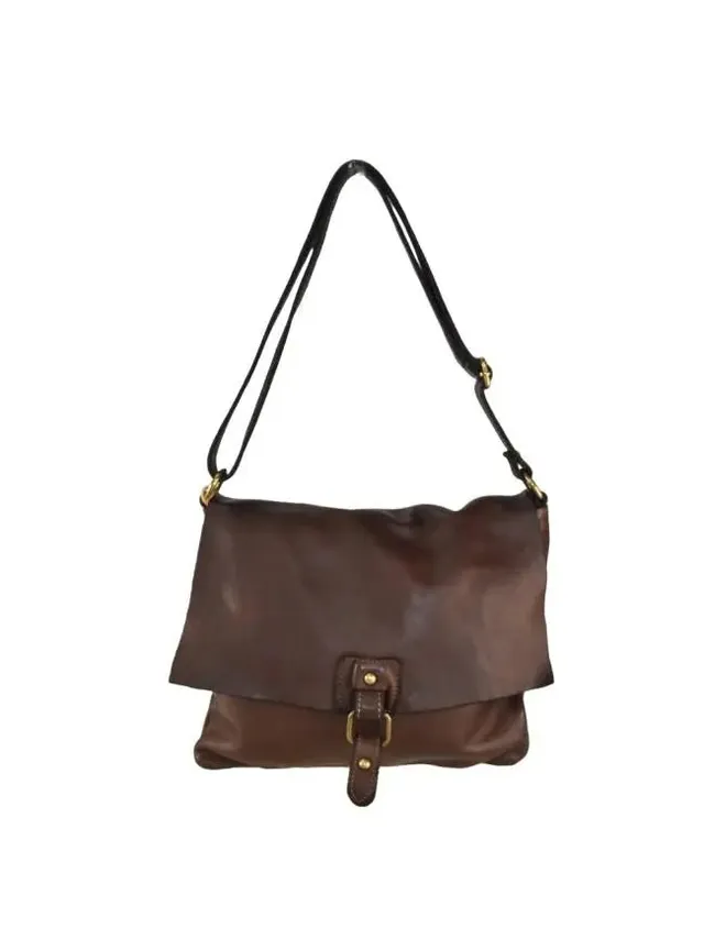 Sandro Barbera BAHN35 Borsa a Spalla Pelle Moro Vintage