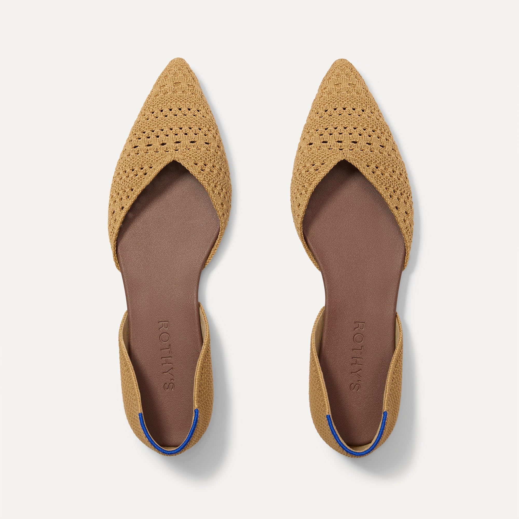 Rothy's The D'Orsay Point ballerine camel crochet punta affusolata