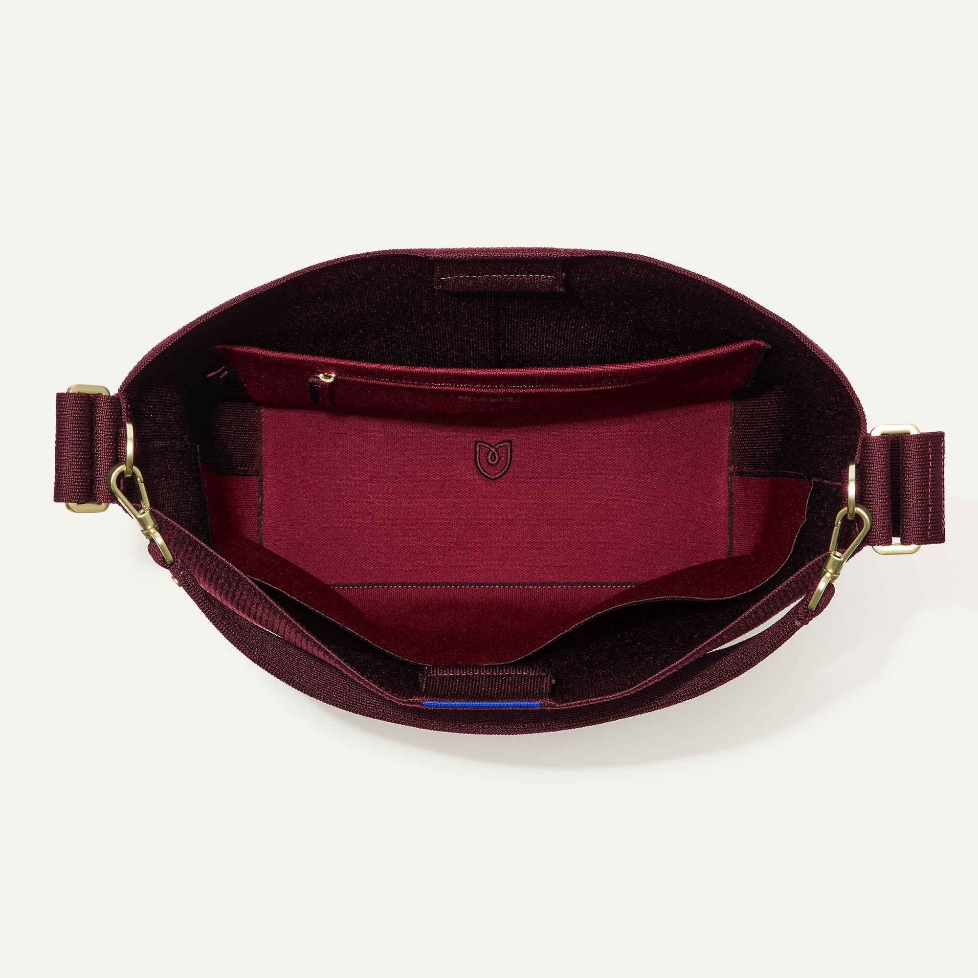 Rothy's The Bucket Bag borsa secchiello syrah velluto