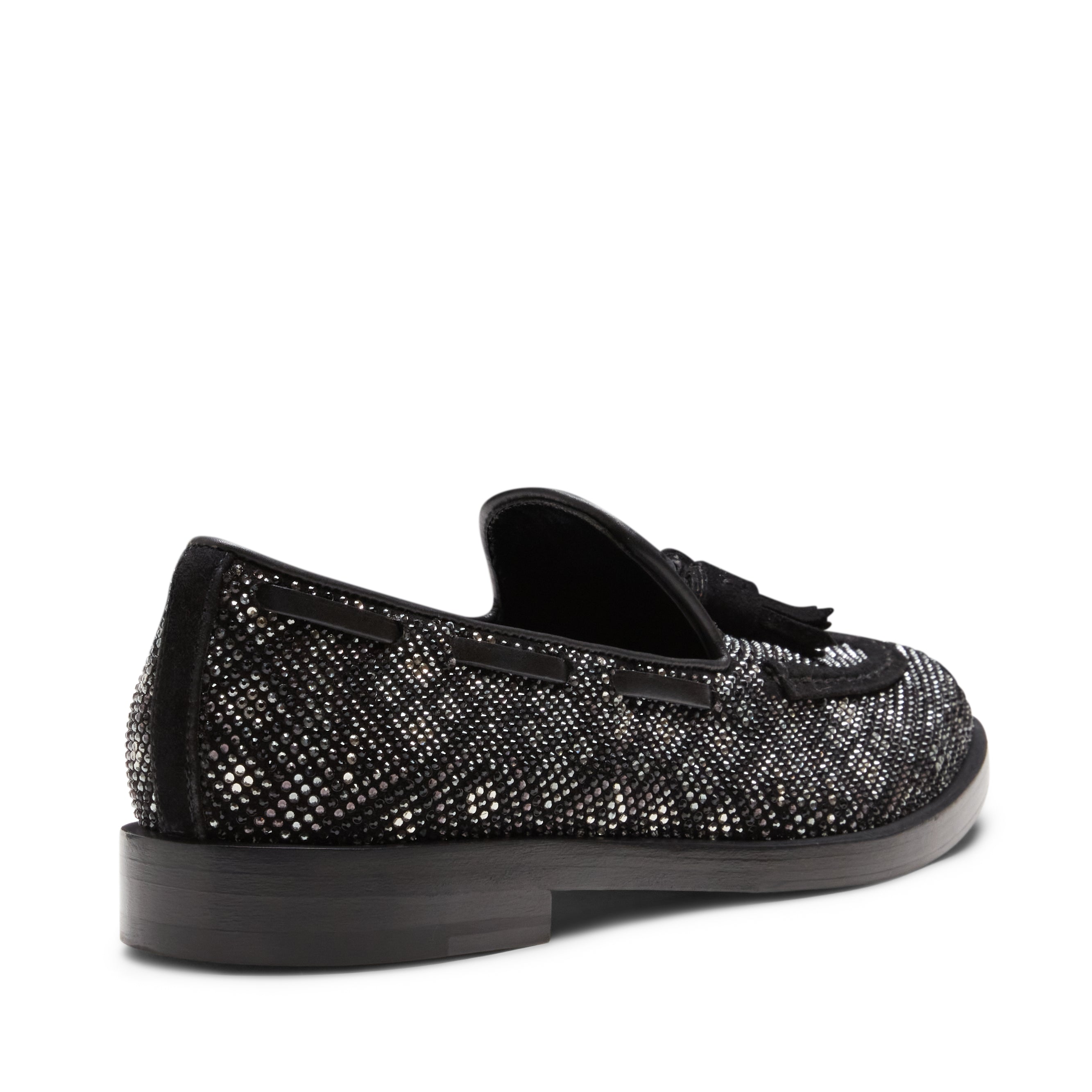 F.lli Rossetti Brera 68127 Mocassino Suede Nero Strass