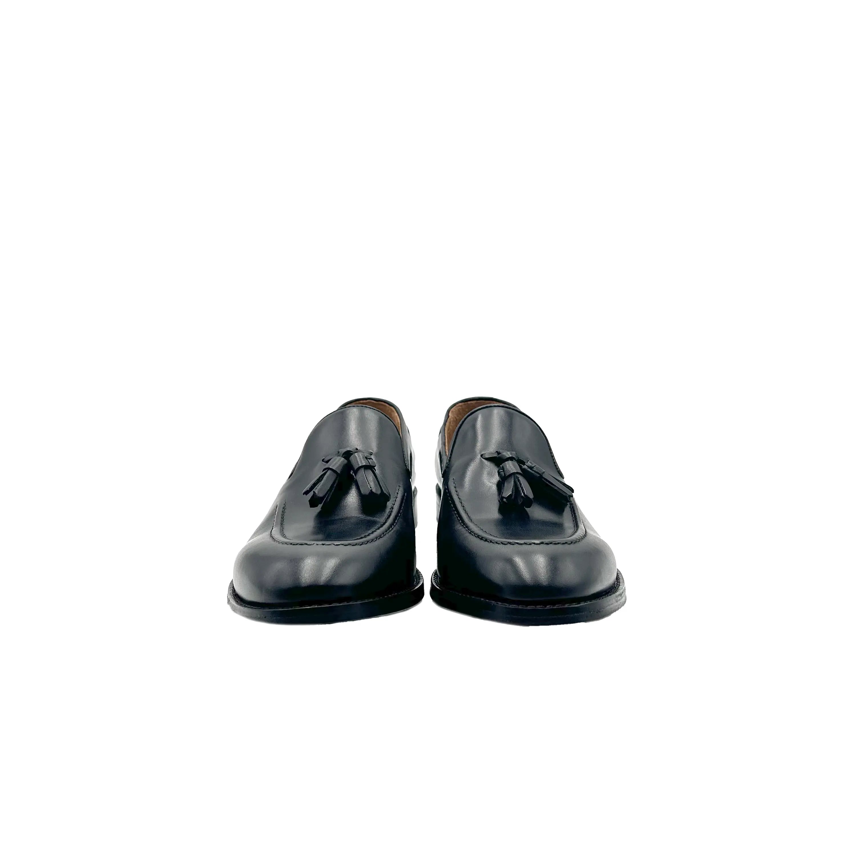 Sandro Barbera 45213 Tassel Loafer mocassini uomo vitello nero