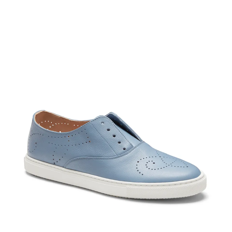 F.lli Rossetti 74709 Hobo Sport sneaker pelle azzurro