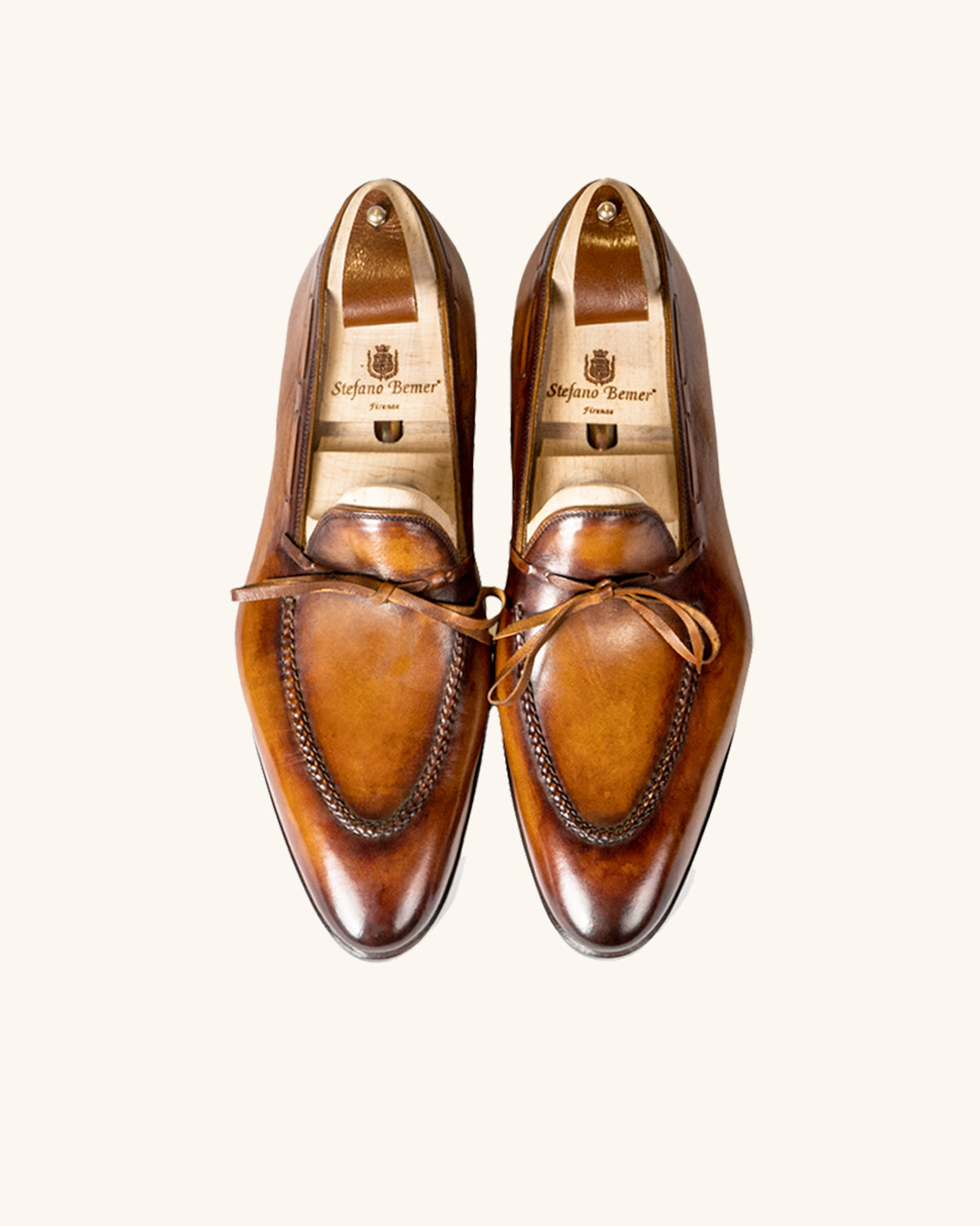 Stefano Bemer C1323 The AK loafer uomo cognac canguro