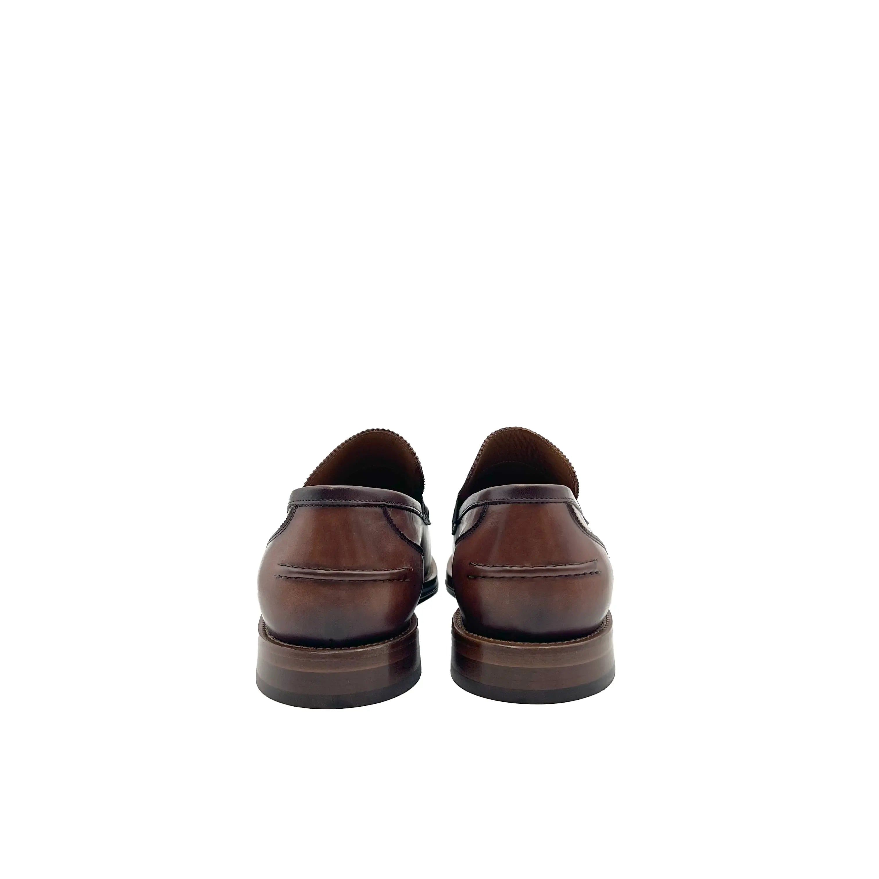 Sandro Barbera College 2400 mocassini uomo marrone cuoio