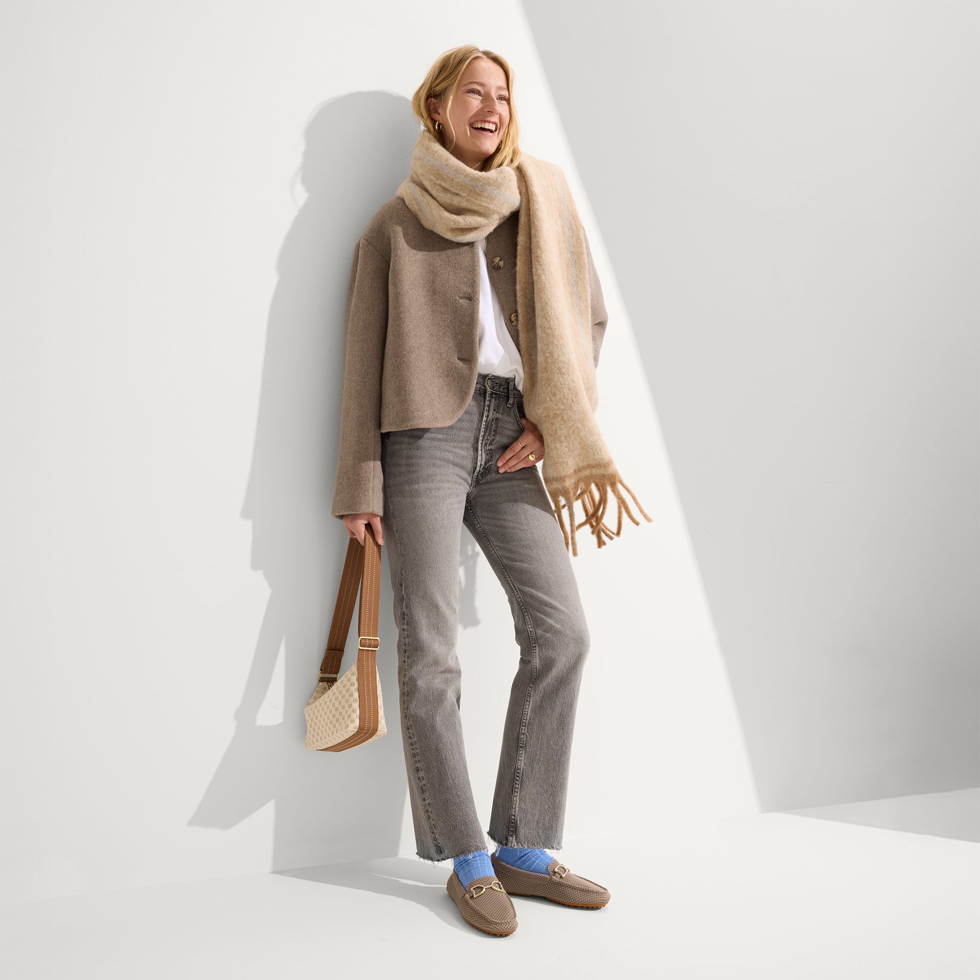 Rothy's The Casual Crossbody tracolla Vanilla Wafer avorio