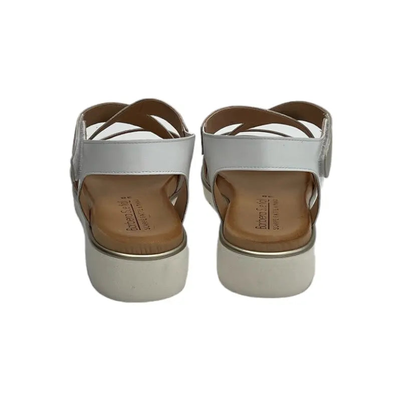 Sandro Barbera 1000 Sandali Donna Pelle Bianco Perlato 38