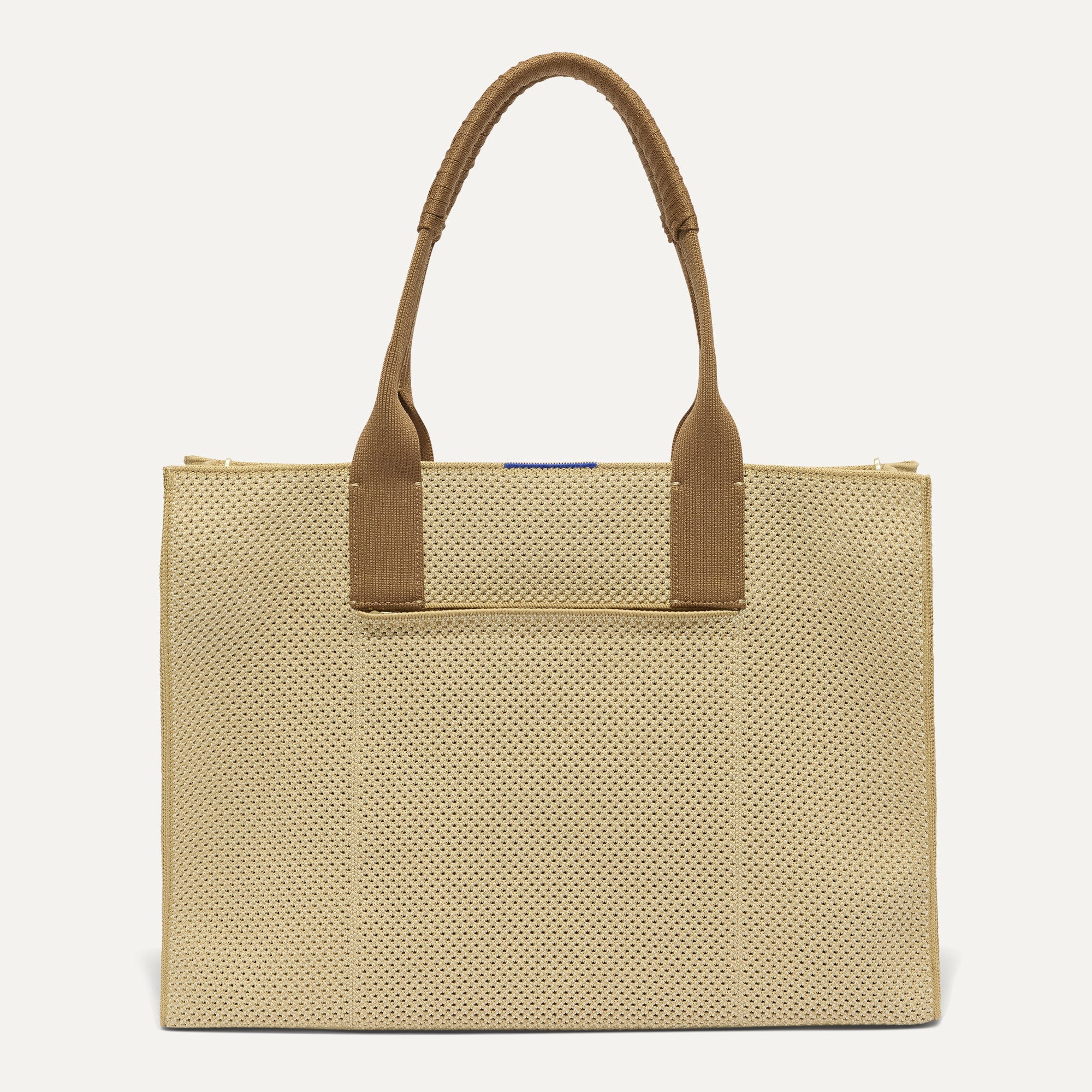 Rothy's The Classic Tote borsa Macadamia Open-Knit con zip