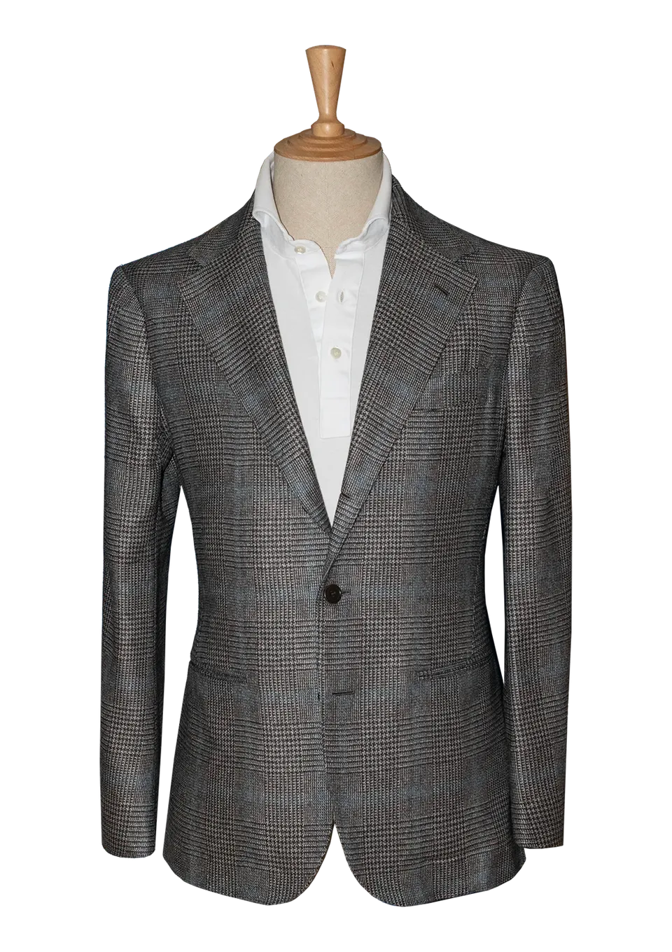 Stefano Bemer Blazers SV2118 giacca quadri grigi cashmere