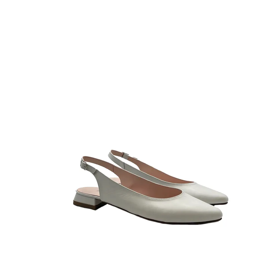 Sandro Barbera & Figli Stringate Donna 254 sandalo bianco pelle