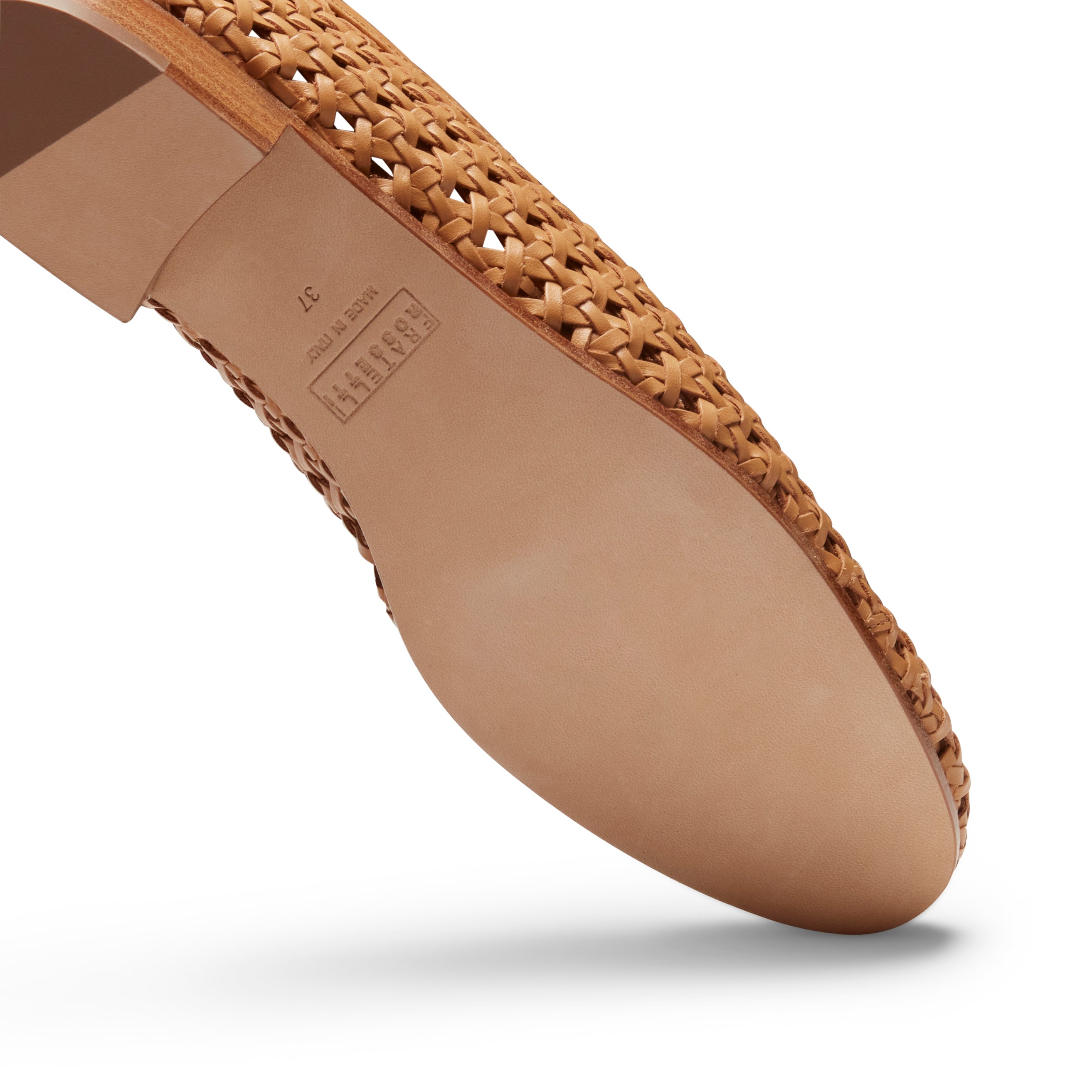 F.lli Rossetti 66904 slipper uomo pelle intrecciata paglia