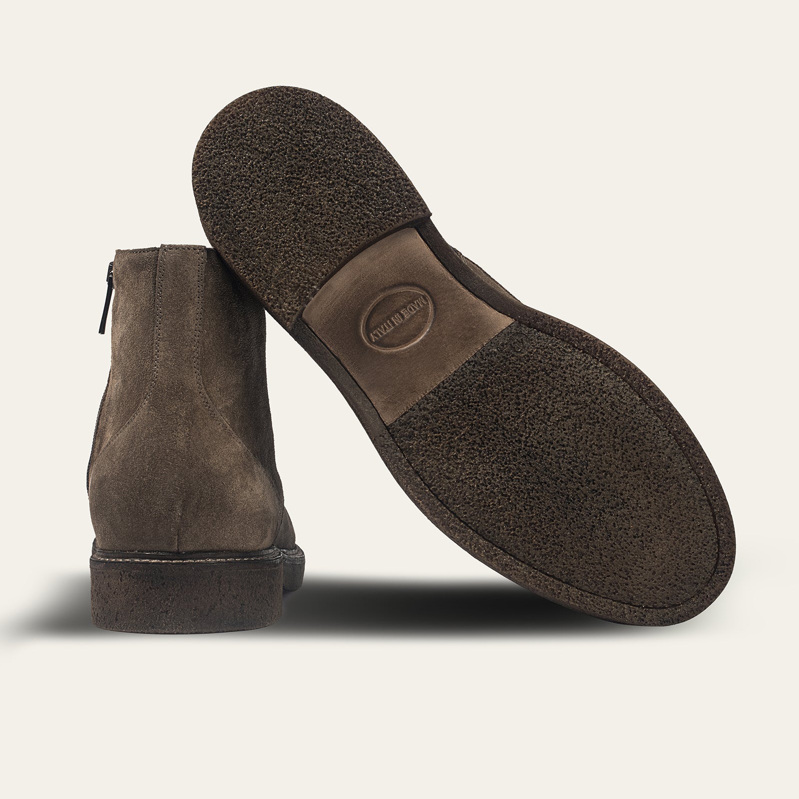 Dellovo Avella stivaletto camoscio Dark Bark