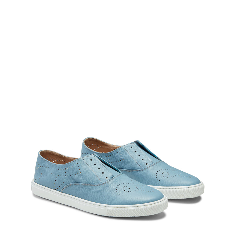 F.lli Rossetti 74709 Hobo Sport sneaker pelle azzurro