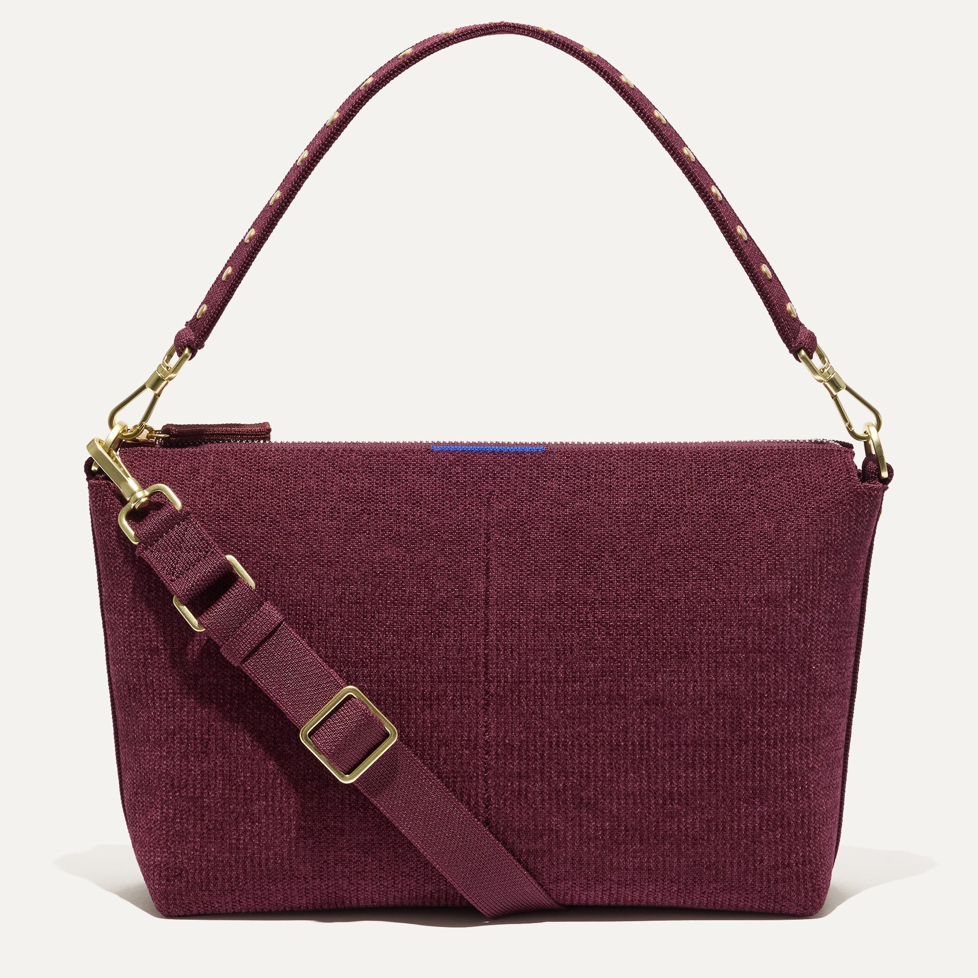 Rothy's The Daily Crossbody borsa tracolla bordeaux Syrah velluto