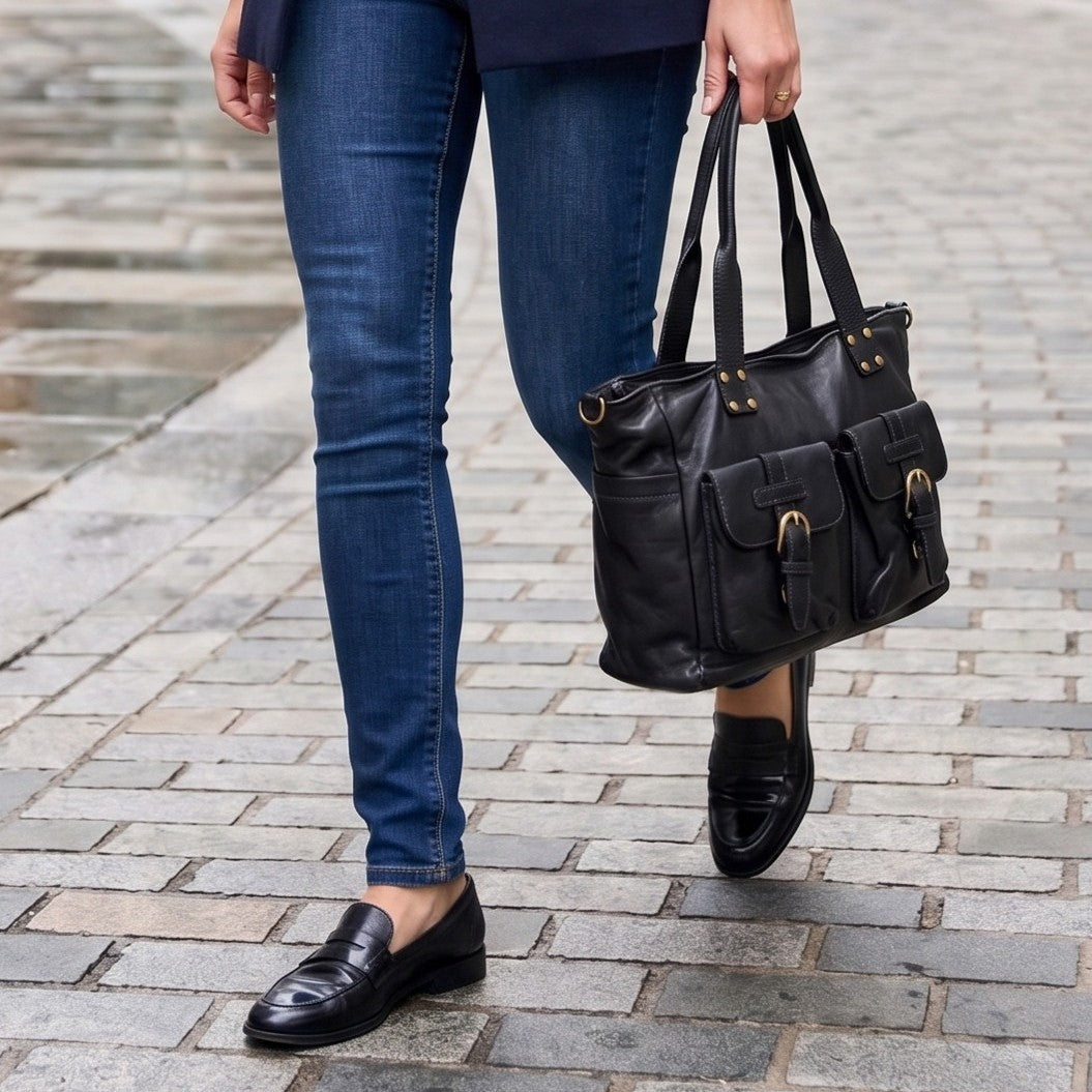 Sandro Barbera BAUT58864 borsa spalla pelle nera