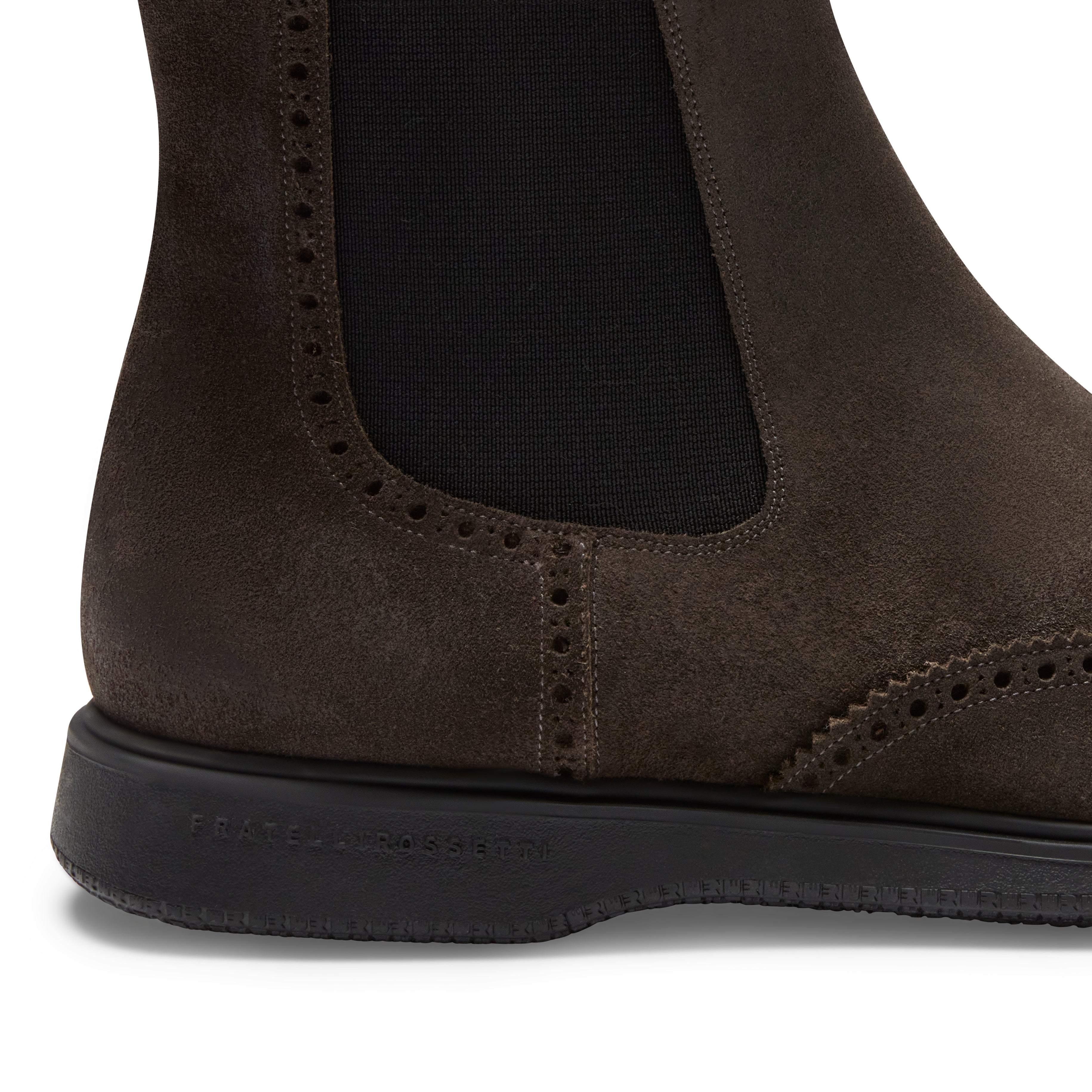 F.lli Rossetti 47509 Chelsea boot brogue suede antracite