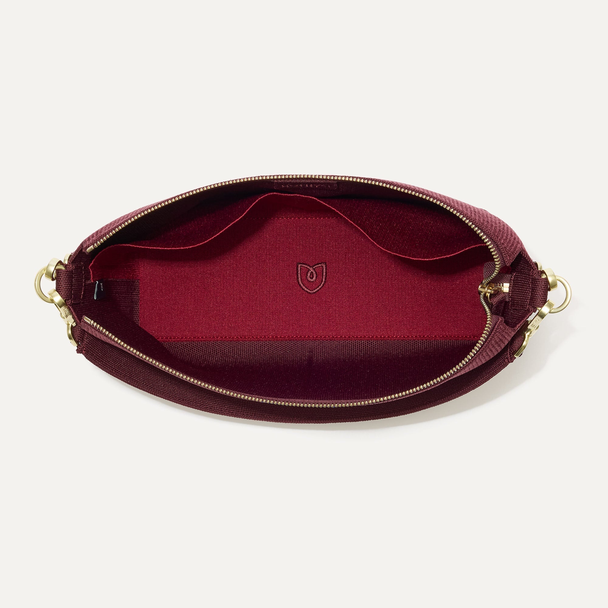 Rothy's The Daily Crossbody borsa tracolla bordeaux Syrah velluto