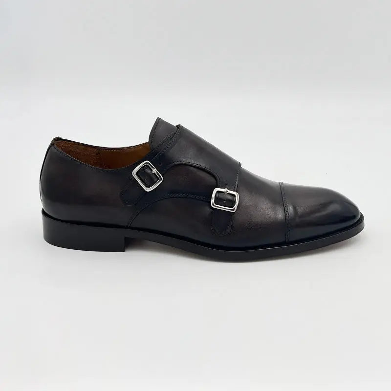 Sandro Barbera 43206 double monk uomo moro tinti a mano