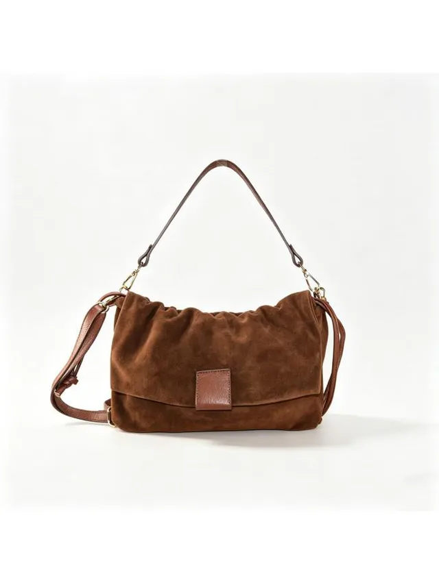 Sandro Barbera BALG39843 Borsa Camoscio Tabacco Pelle 31x20