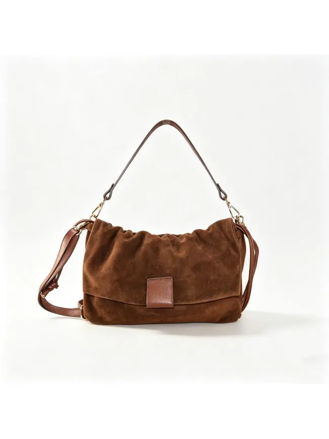 Sandro Barbera BALG39843 Borsa Camoscio Tabacco Pelle 31x20