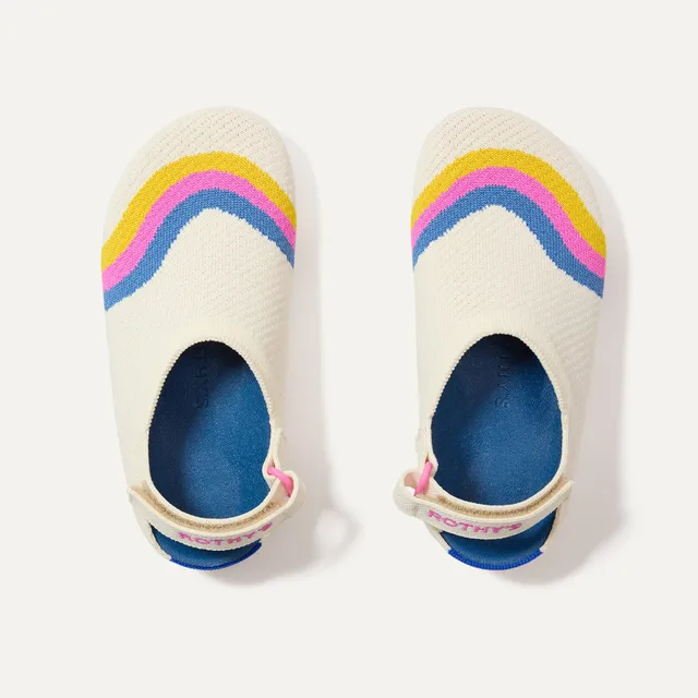 Rothy's The Kids Clog zoccoli bimbo Retro Wave onde