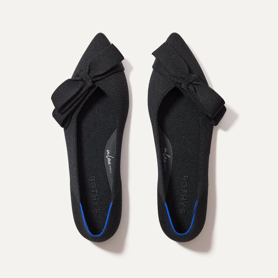 Rothy's Bow Point II ballerine Siren punta fiocco