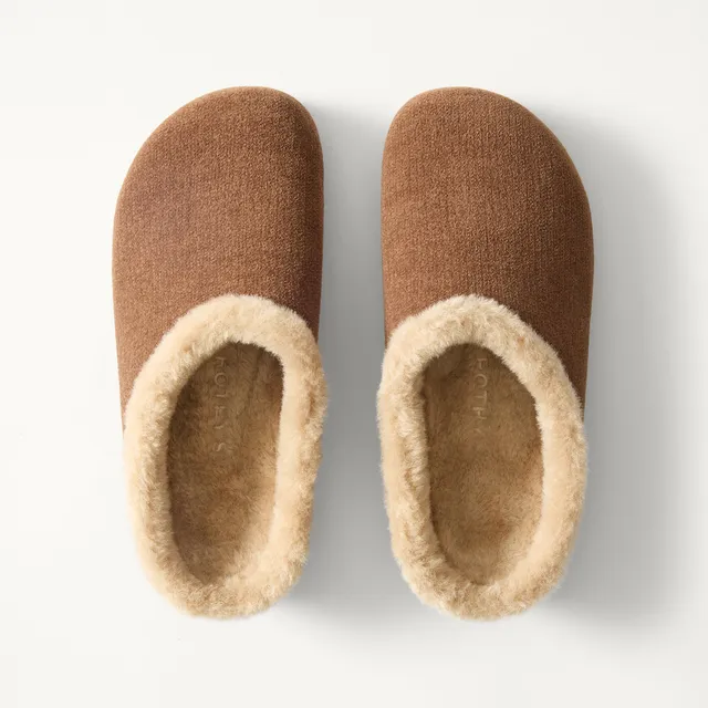 Rothy's Après Clog zoccoli ReVelvet Cinnamon morbidi
