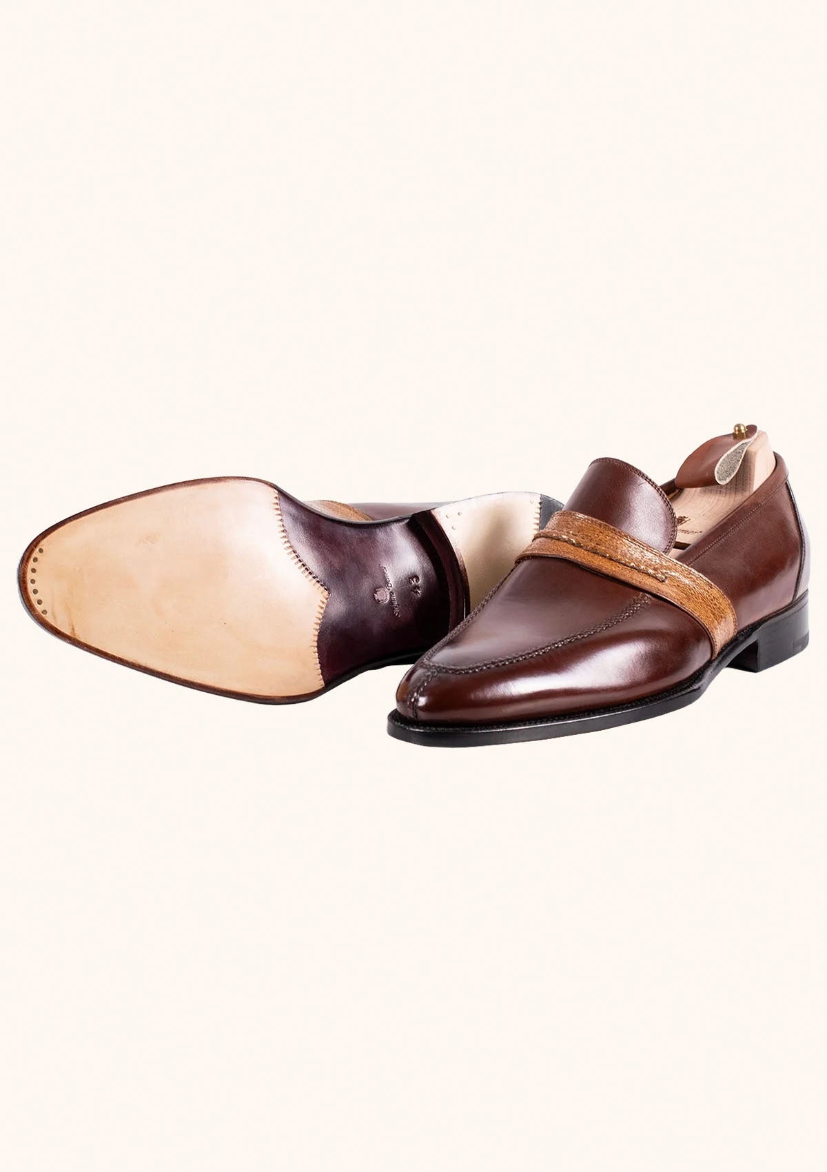 Stefano Bemer Loafers C1230 mocassini penny anguilla