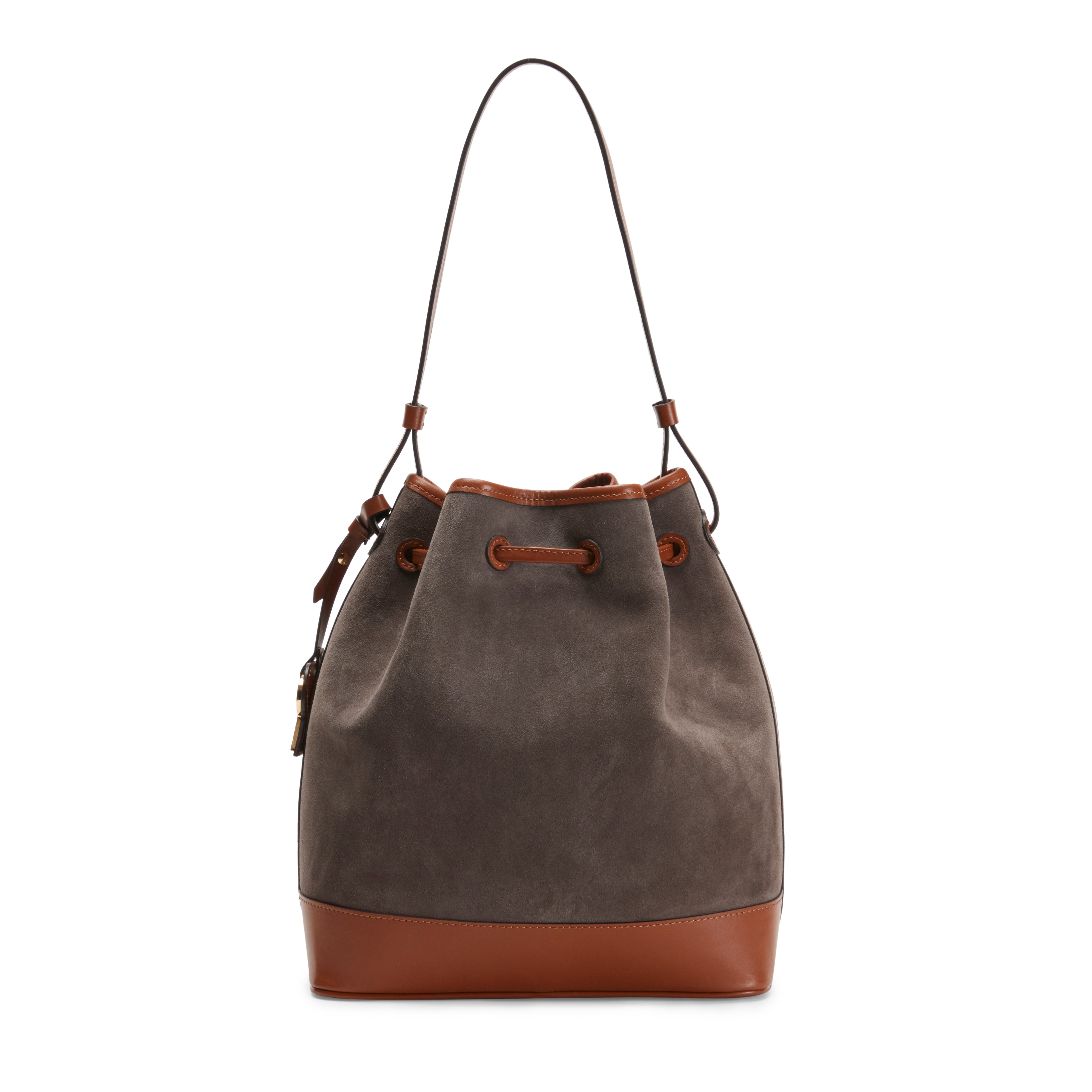 F.lli Rossetti Royal 84894 Borsa Secchiello Acciaio Suede
