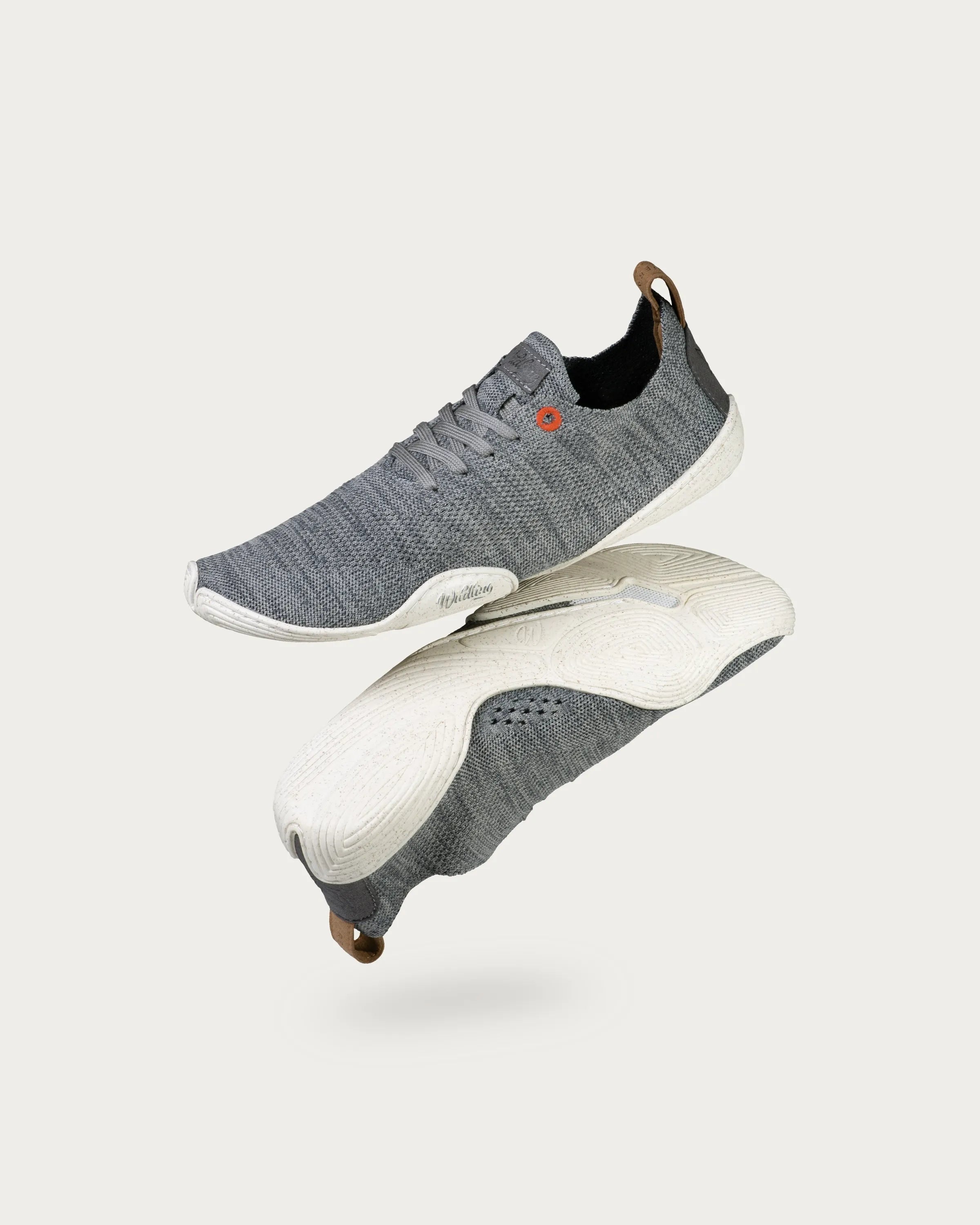 Wildling Nittugo gray slip-on scarpe scalze grigie merino