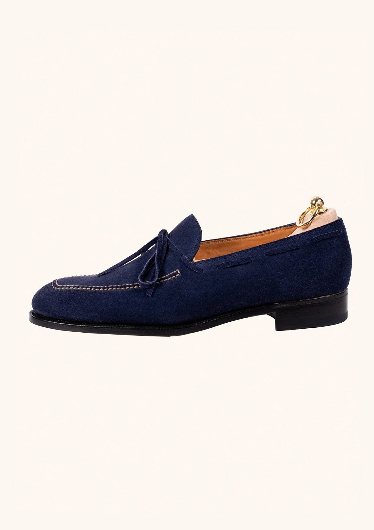 Stefano Bemer Loafers C1325 mocassini camoscio blu 42
