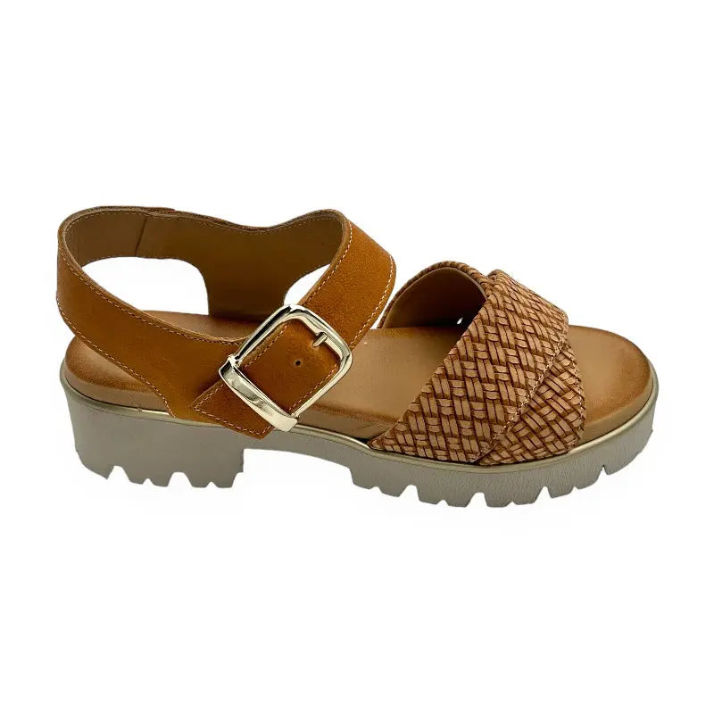 Sandro Barbera & Figli 1097 Treccia sandalo cuoio donna 38