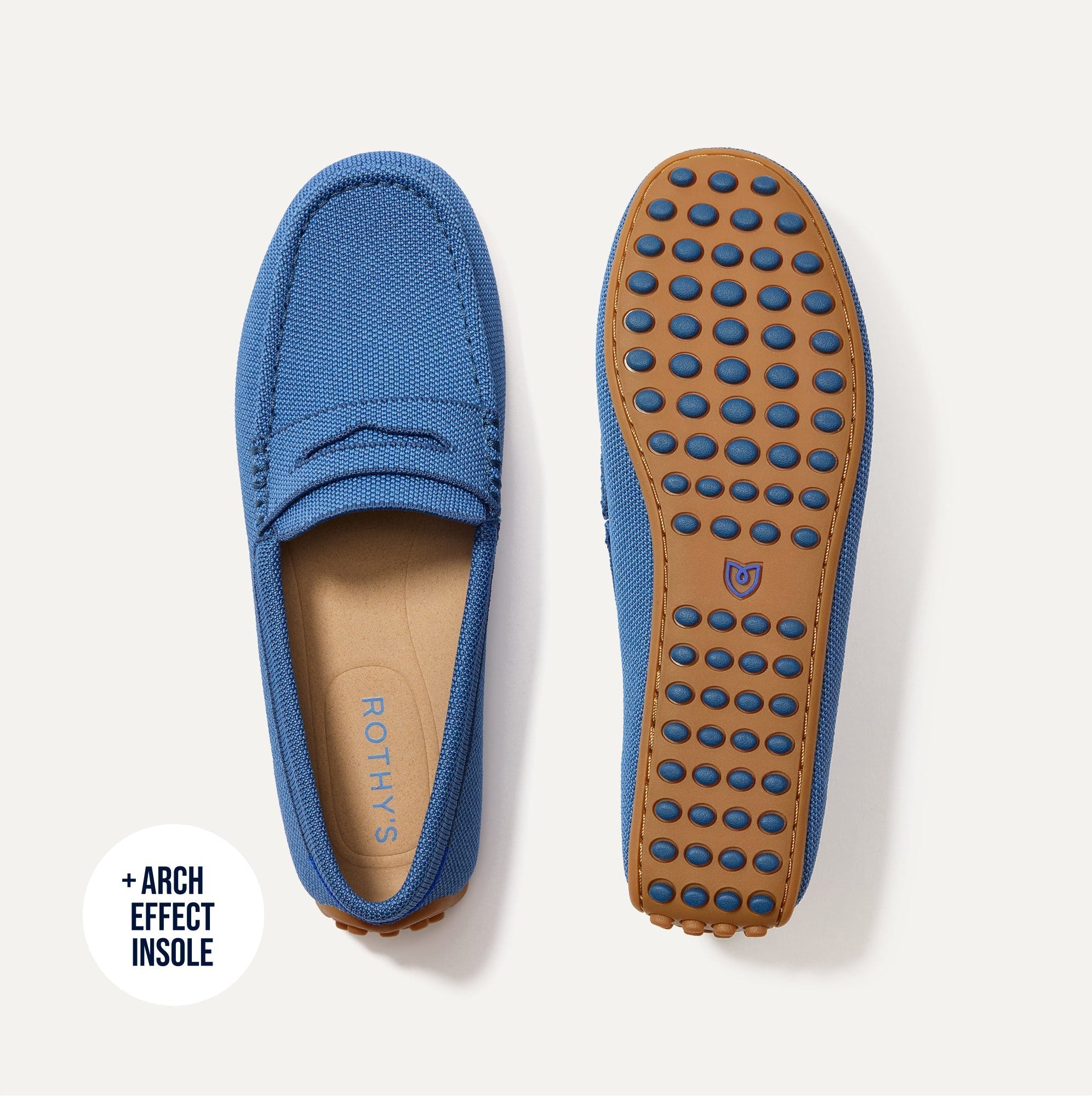 Rothy's The Daily Driver mocassini donna azzurro Blue Sea