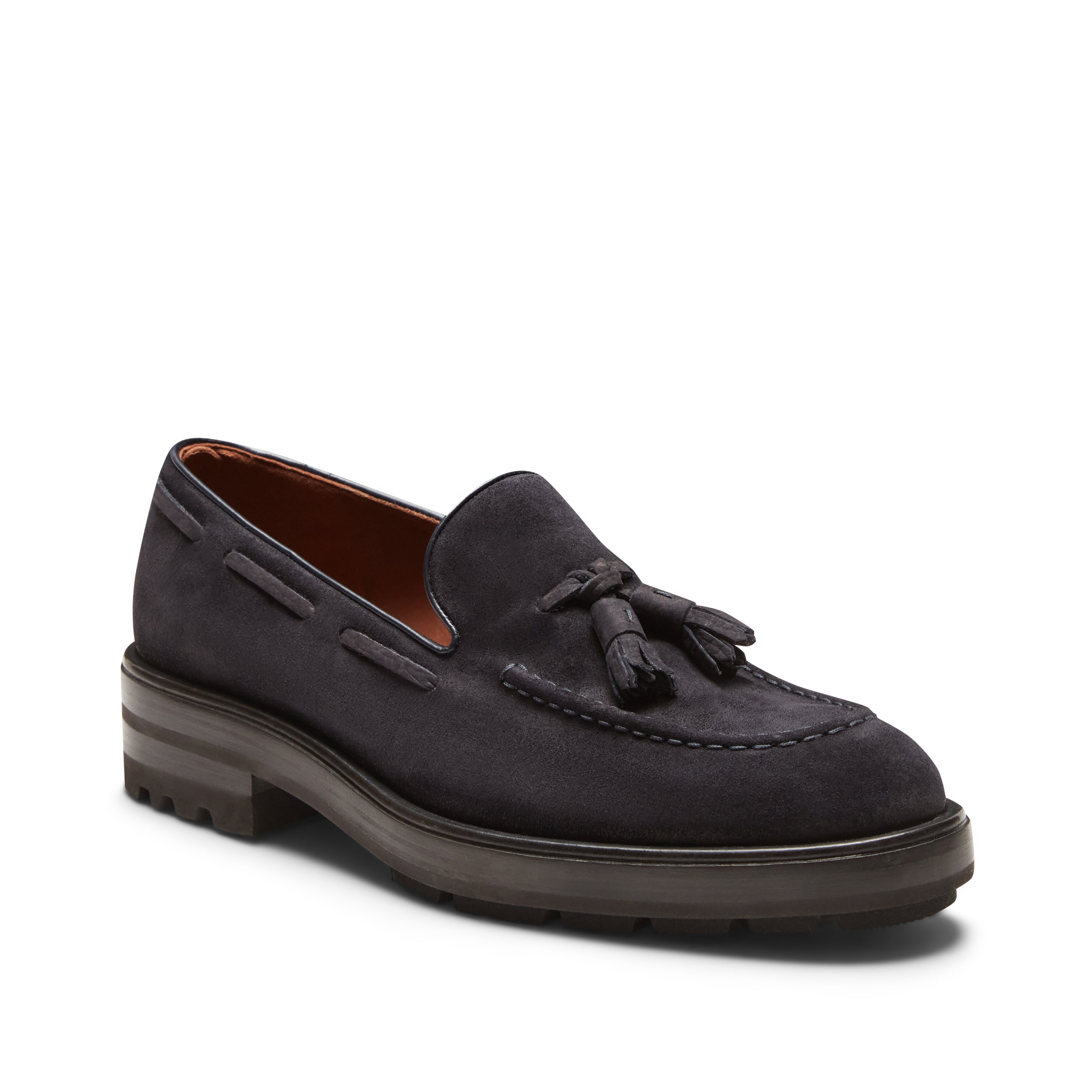 F.lli Rossetti Brera mocassino suede marine uomo