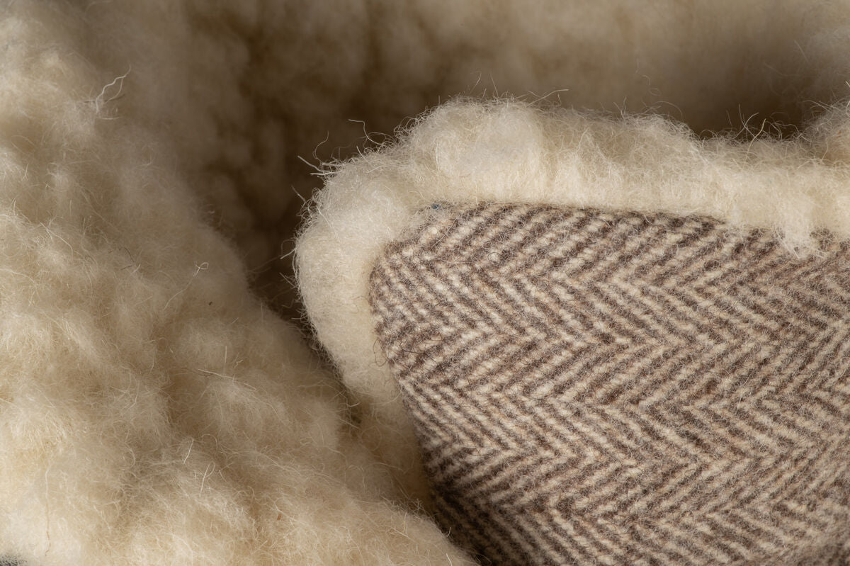 Wildling Shoes Koselig sand slip on beige lana calde
