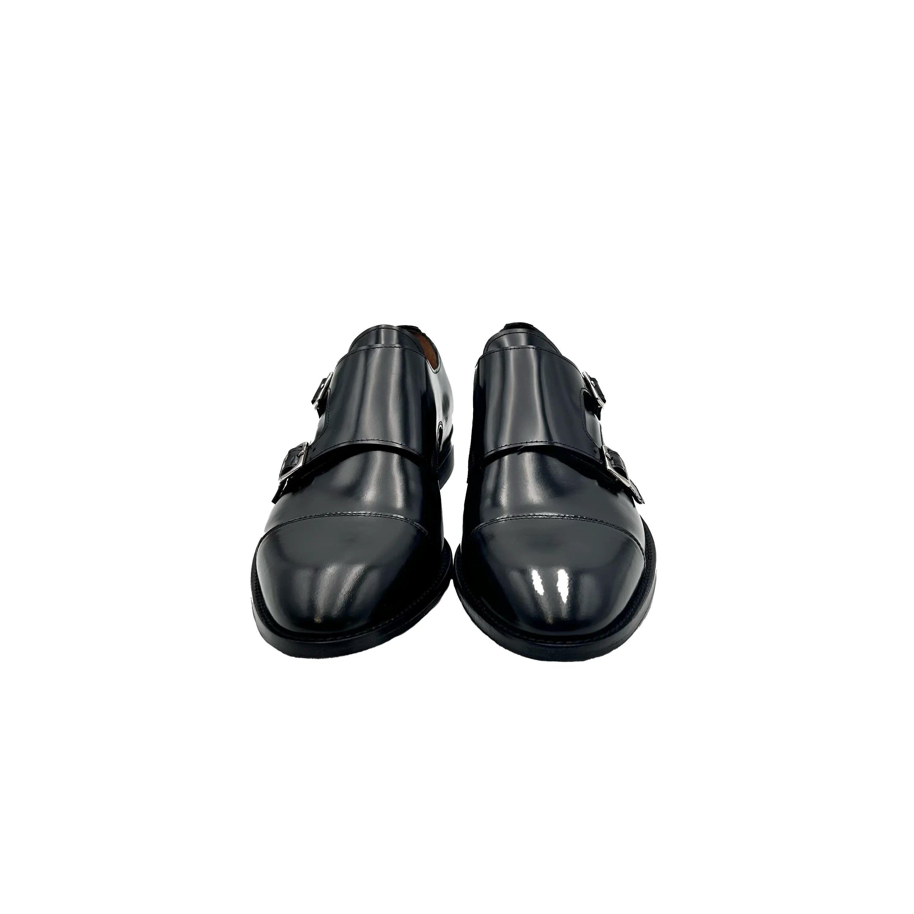Sandro Barbera Fibbie 1175 Double Monk Scarpe Nero