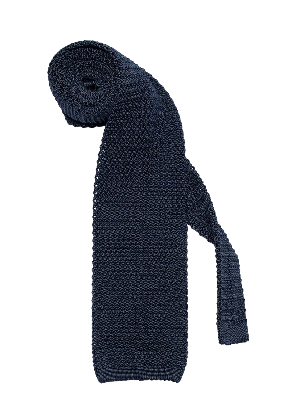Stefano Bemer Ties SV5001 cravatta seta knit blu 8cm