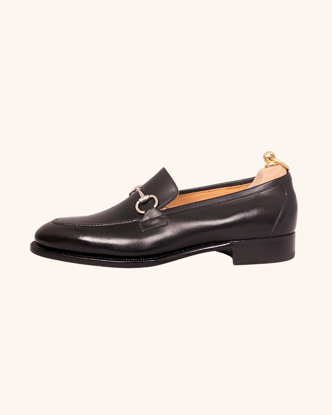 Stefano Bemer Loafers C1060 mocassini pelle neri horsebit