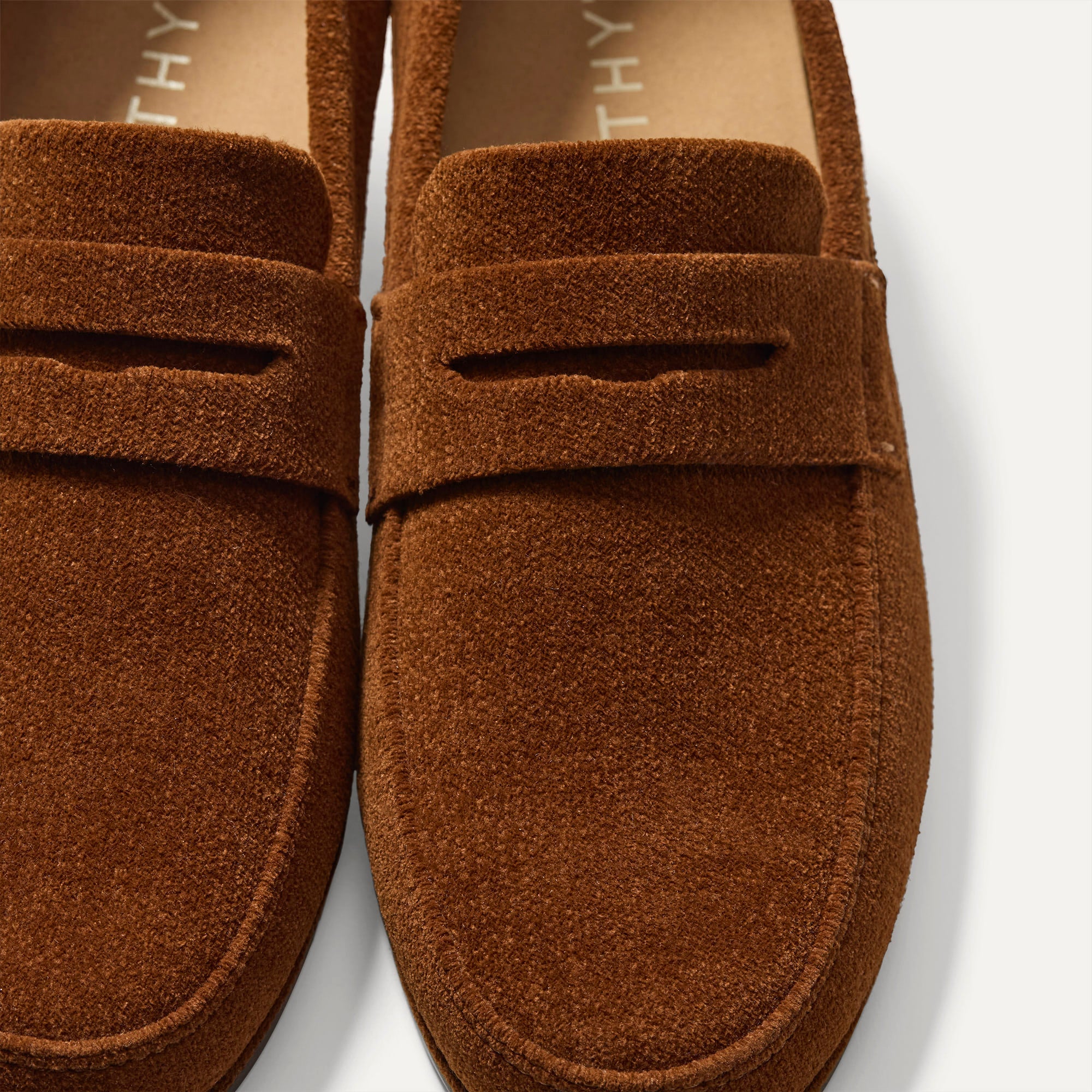 Rothy's The Ravello Penny Loafer mocassini uomo marrone scamosciato