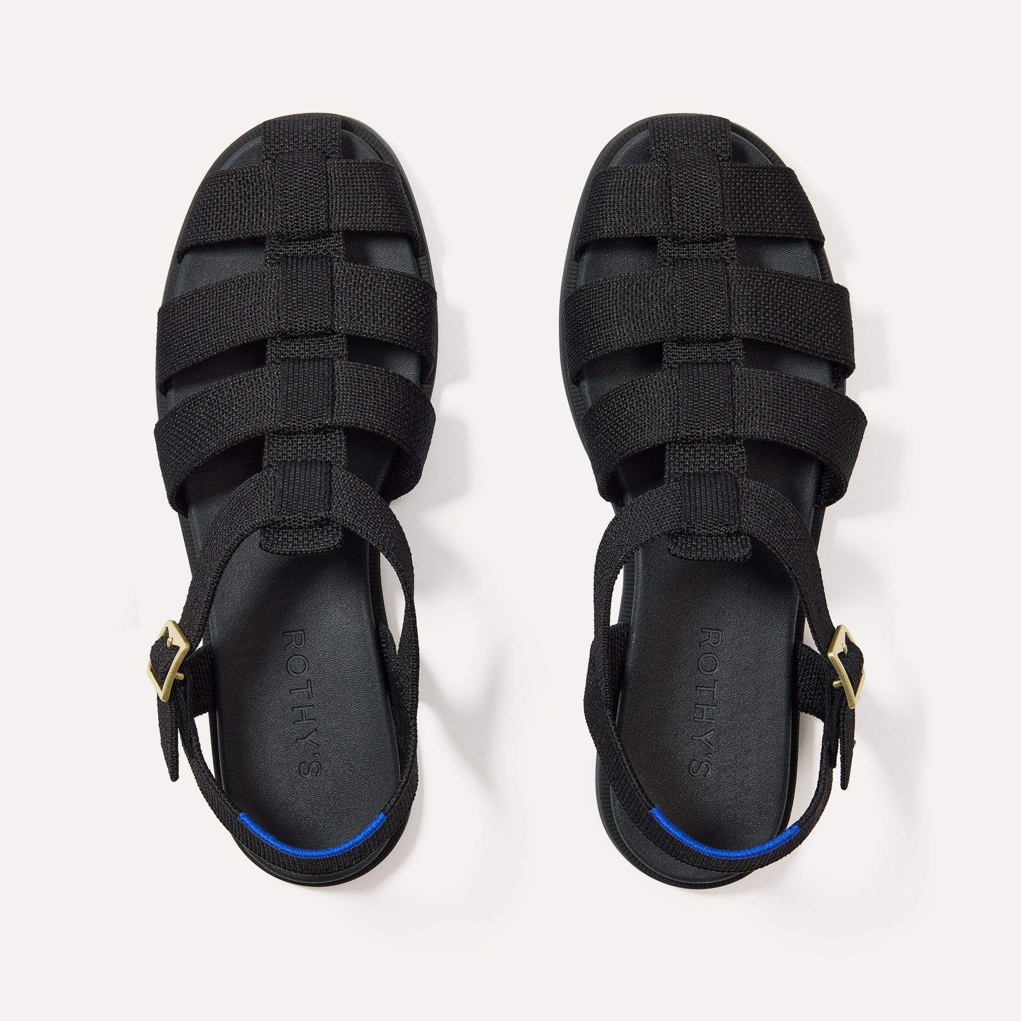 Rothy's The Fisherman Sandal sandali Black chiusura