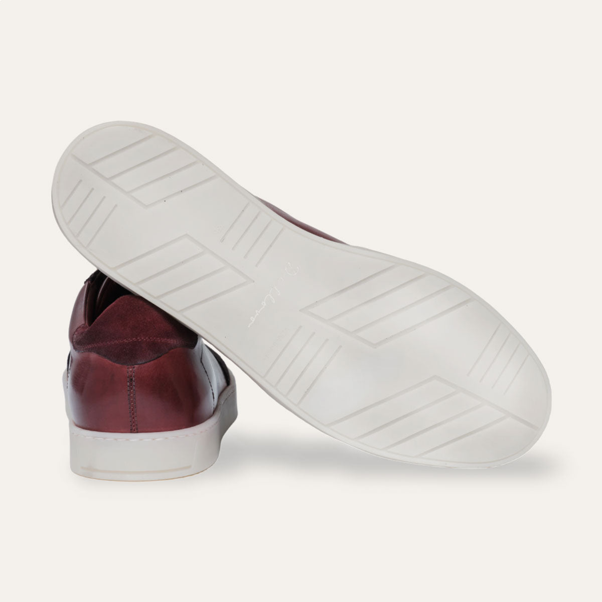 Dellovo Decameron sneakers uomo amarone pelle